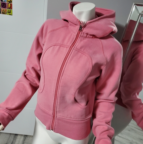 PINK LULULEMON SCUBA HOODIE - Picture 1 of 5